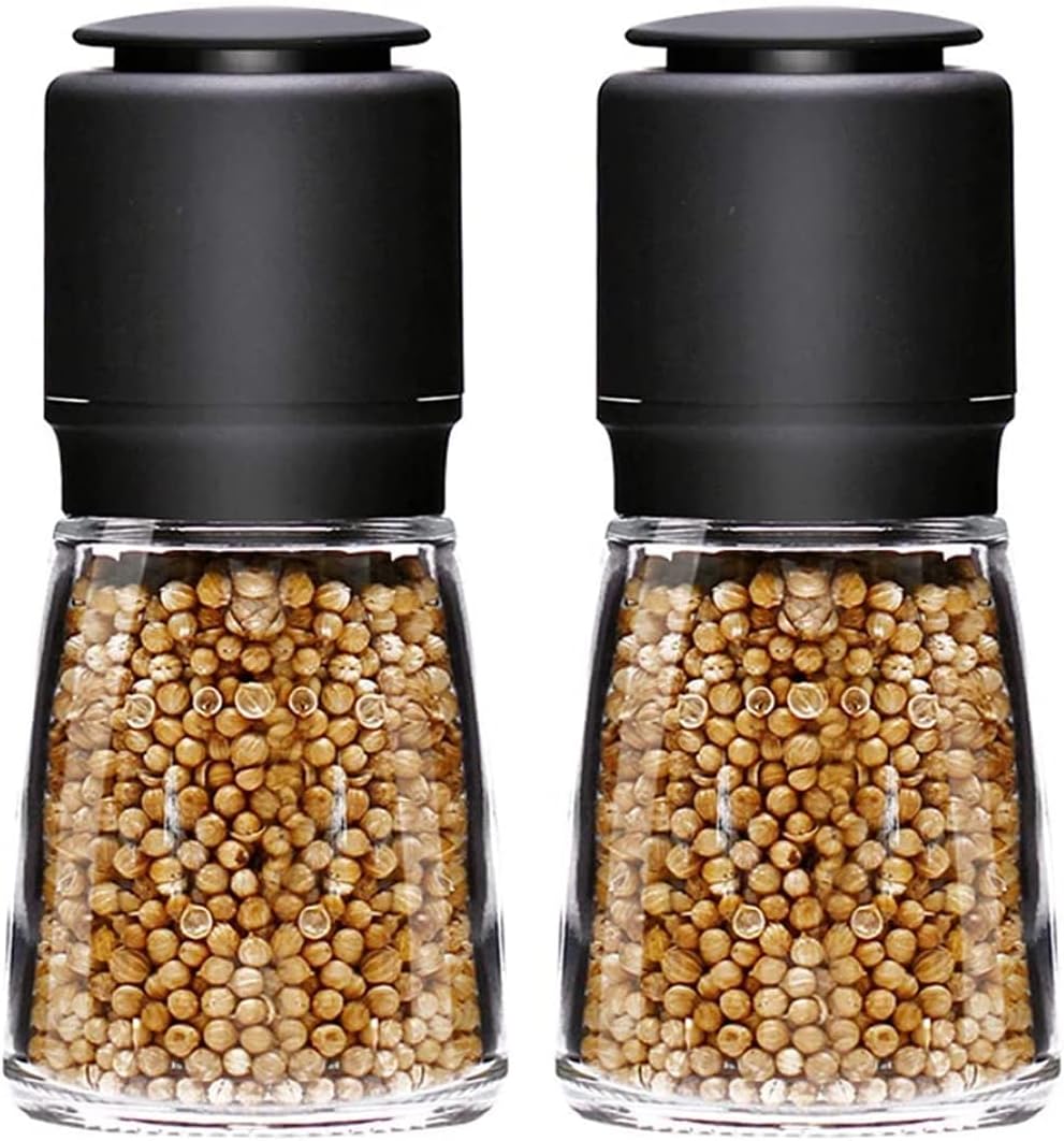 Salt and Pepper Mill Set with Adjustable Coarseness