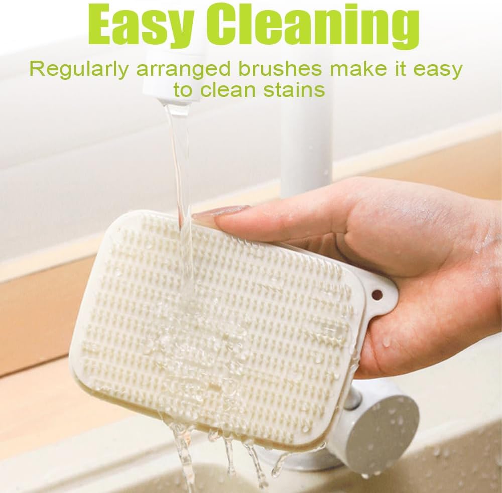 2 PCS Vegetable Brush with Hanging Hooks and Soft Bristles