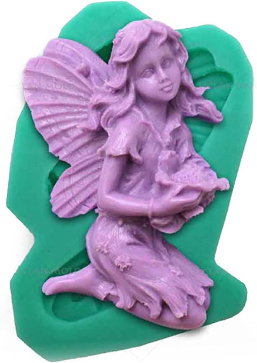 Junhcone Cookie Cutter Fondant Cake Mold Cute Angel Food-Grade Silicone