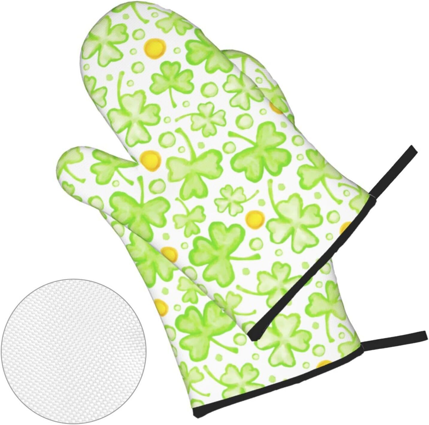 St Patricks Day Oven Mitts 4 Pcs Heat Resistant Set 1