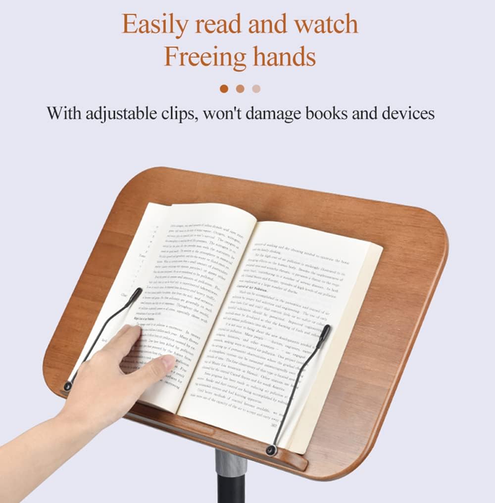 Adjustable Book Stand for Reading Bible Laptop and Tablet