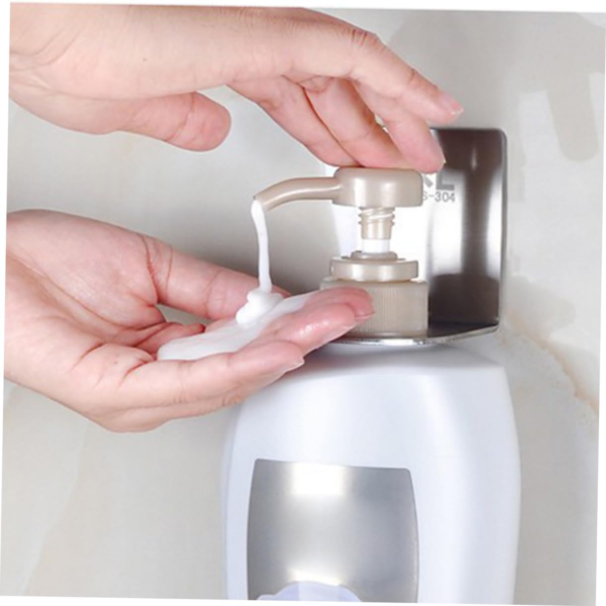 ABOOFAN Stainless Steel Shower Gel Hooks No Holes Design