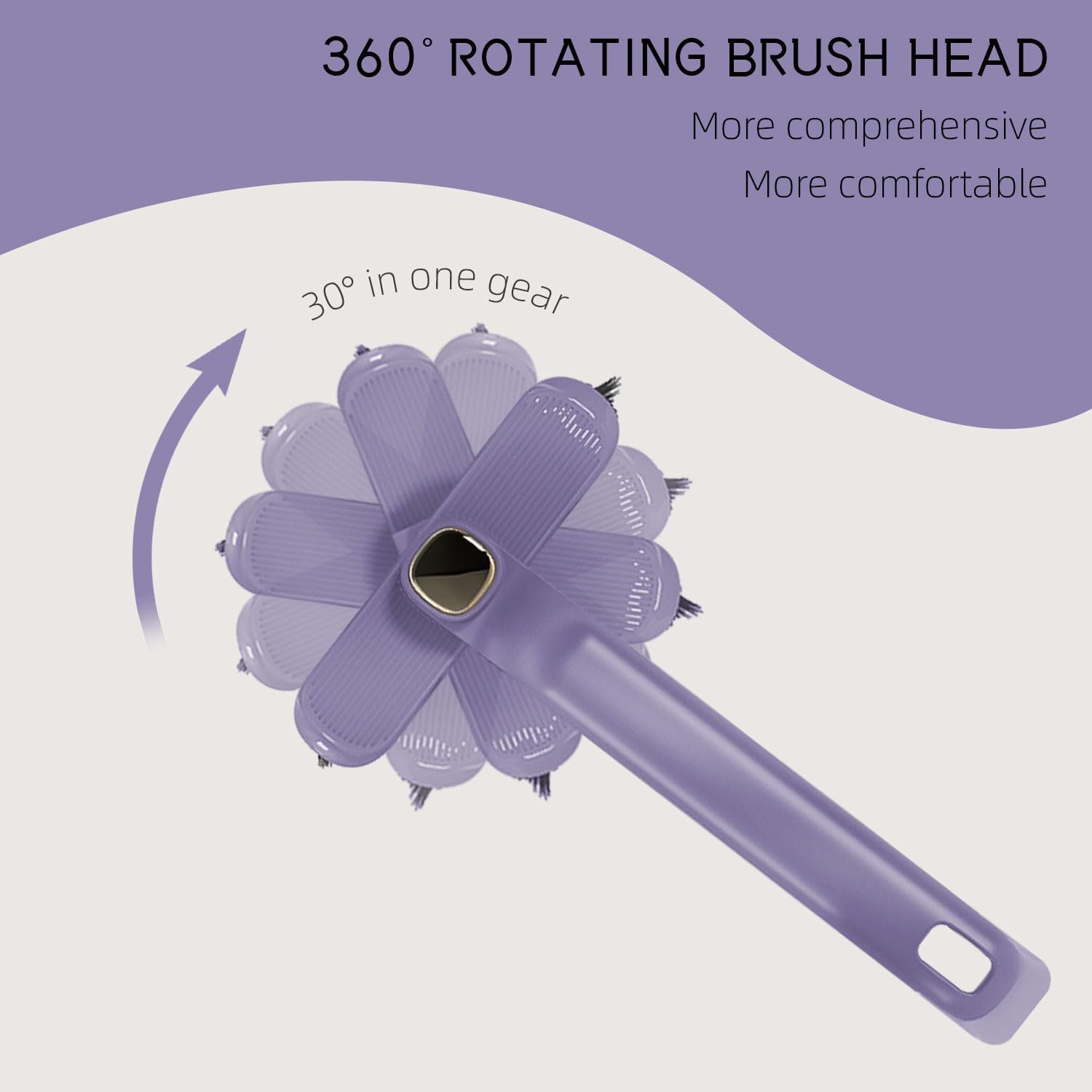 Bozenu 2PCS Rotating Crevice Cleaning Brush