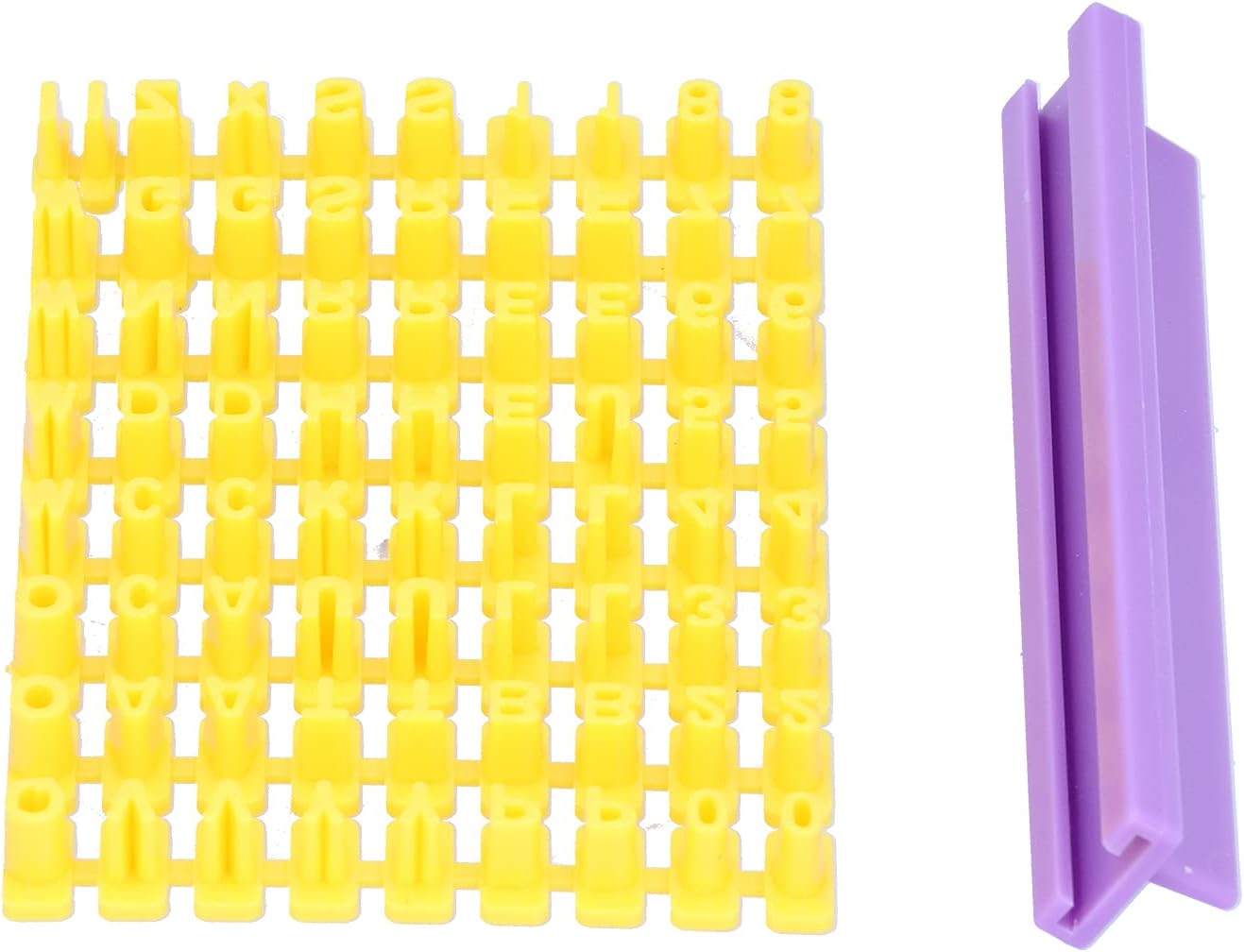 Gavigain Cookie Mold for English Letters Numbers DIY Baking Set
