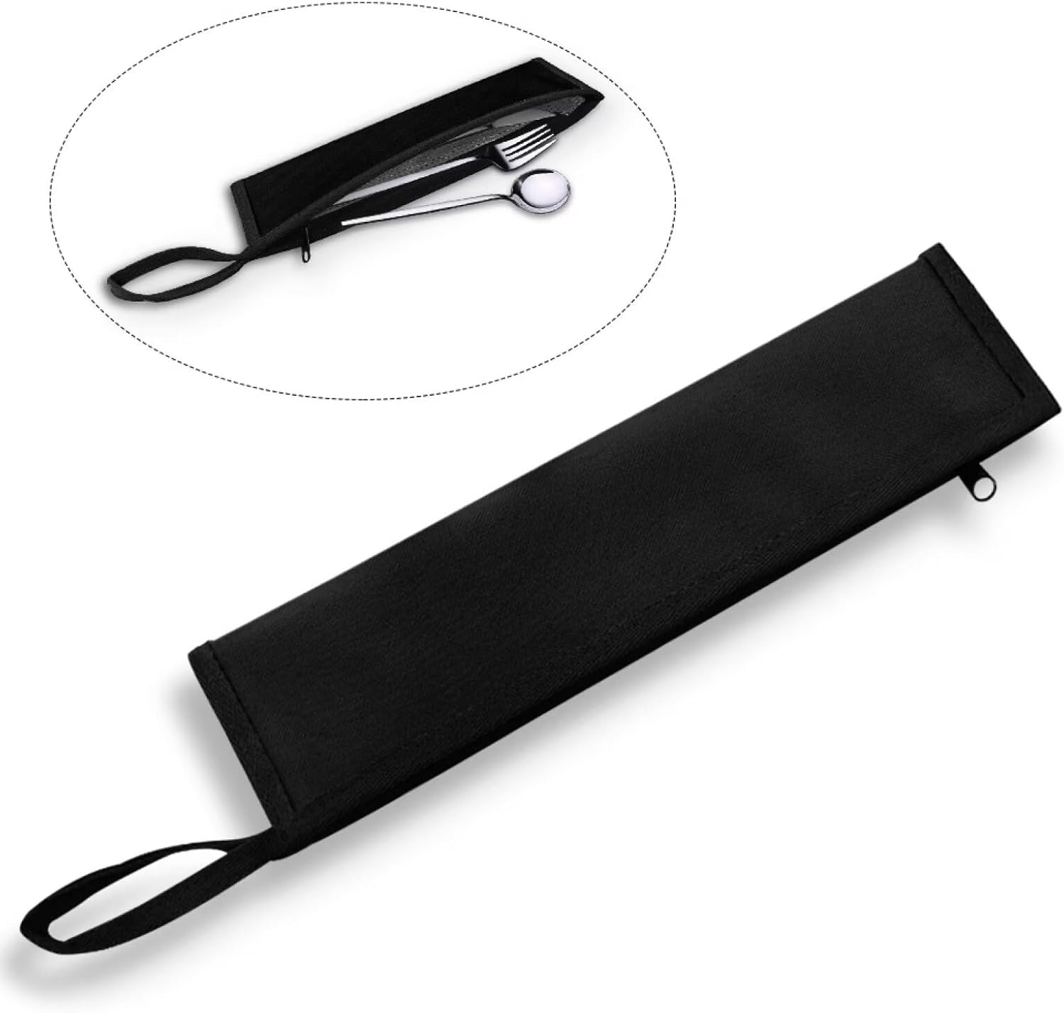COEQINE Purple Cute Cutlery Bag with Keychain 1