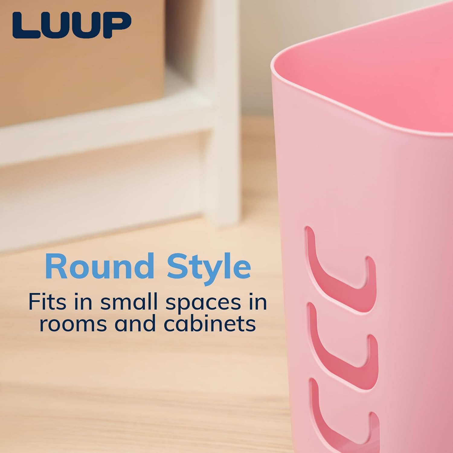 STORi Luup Wastebasket 25 Gallon Pink Made in USA 1