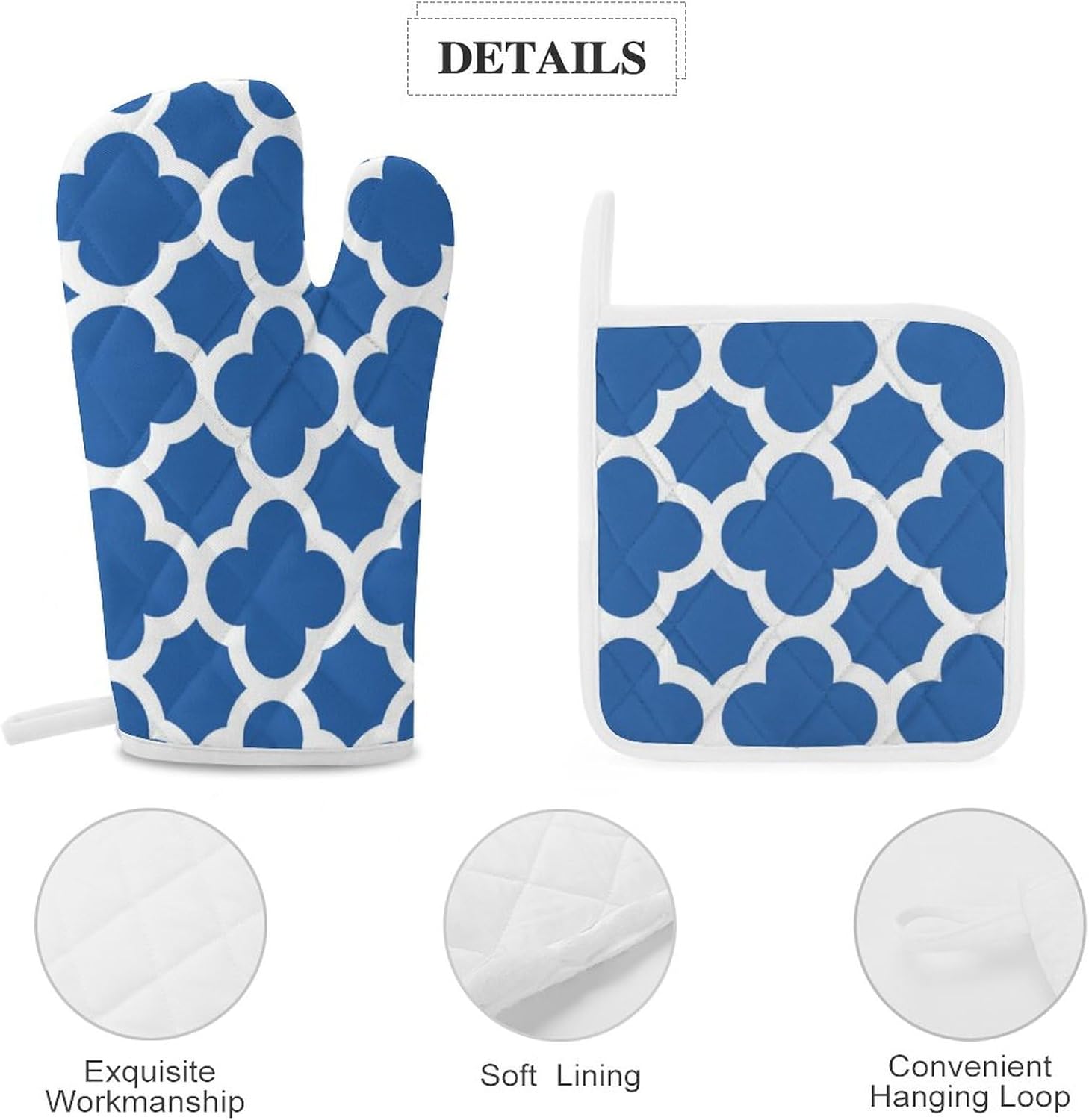 Curdesi 4PCS Oven Mitts and Pot Holders Set 1