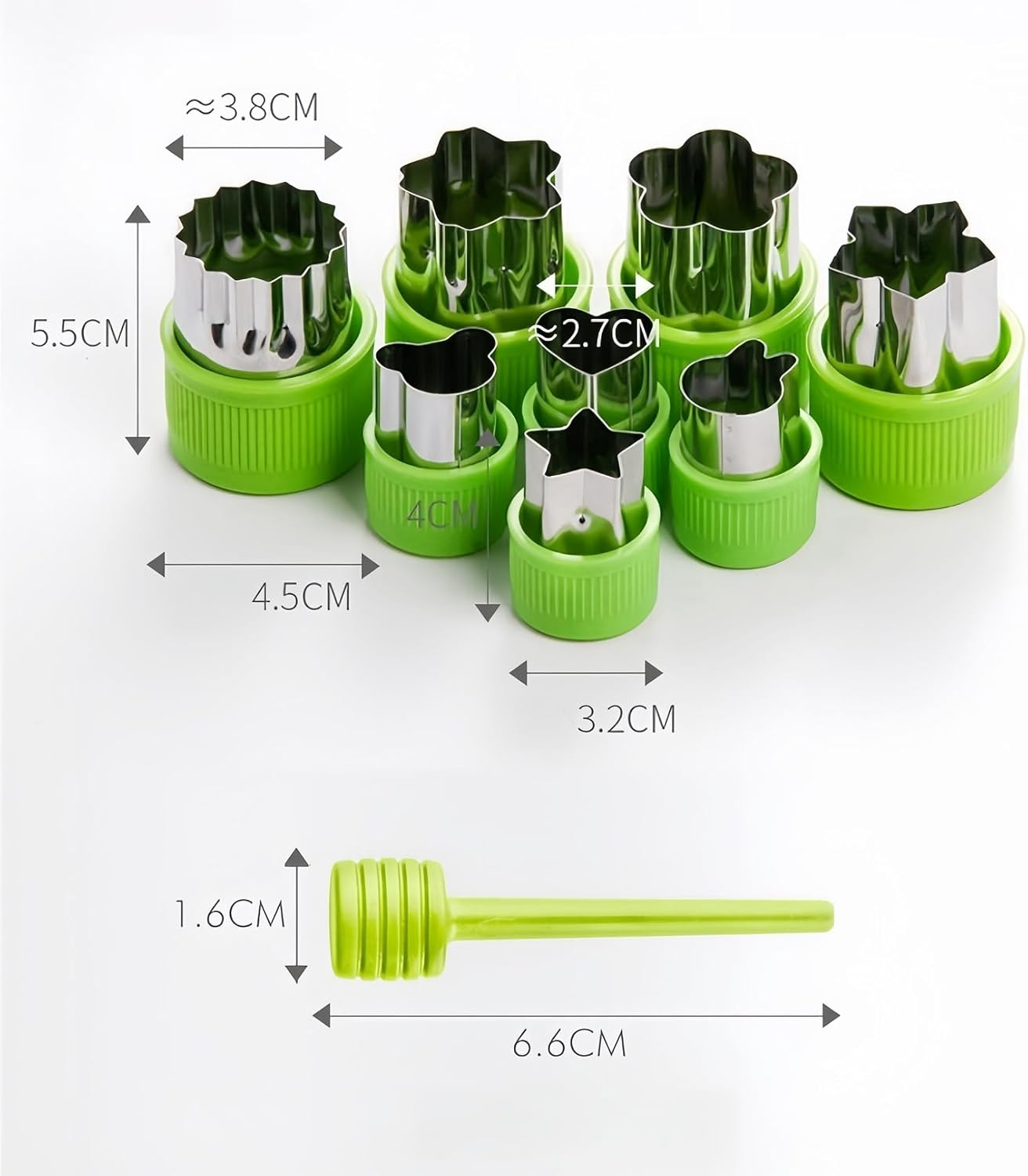 zbstream 12pcs Purple Vegetable Cutter Shapes Set for Kids Baking
