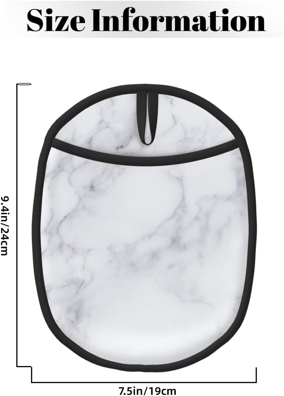 White Marble Silicone Oven Mitts 2 Pack