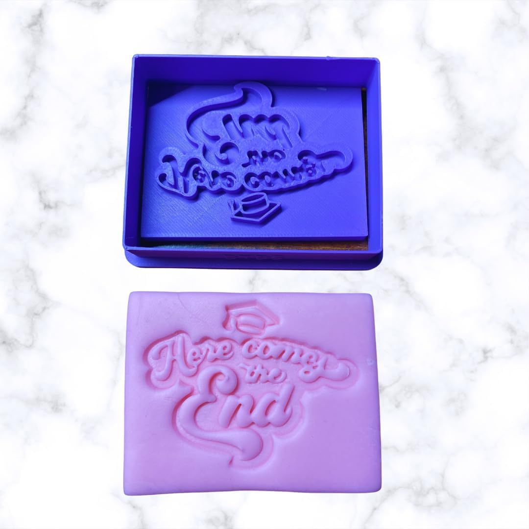 Graduation Cookie Cutter and Stamp 4 Inches