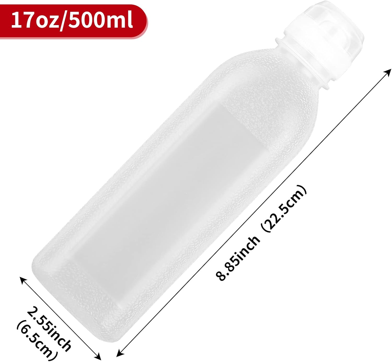 Condiment Squeeze Bottles 4-Pack 17 oz 500ml