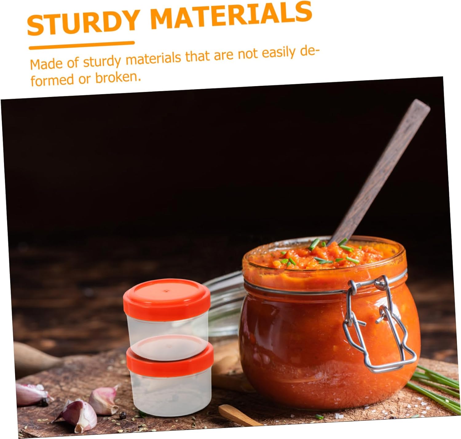 Mini Sauce Containers with Lids for Meal Prep and Bbq