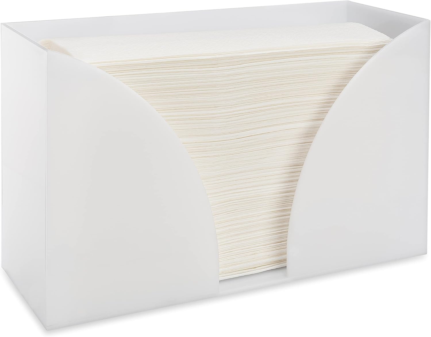 SimplyImagine Countertop Paper Towel Holder - White Acrylic