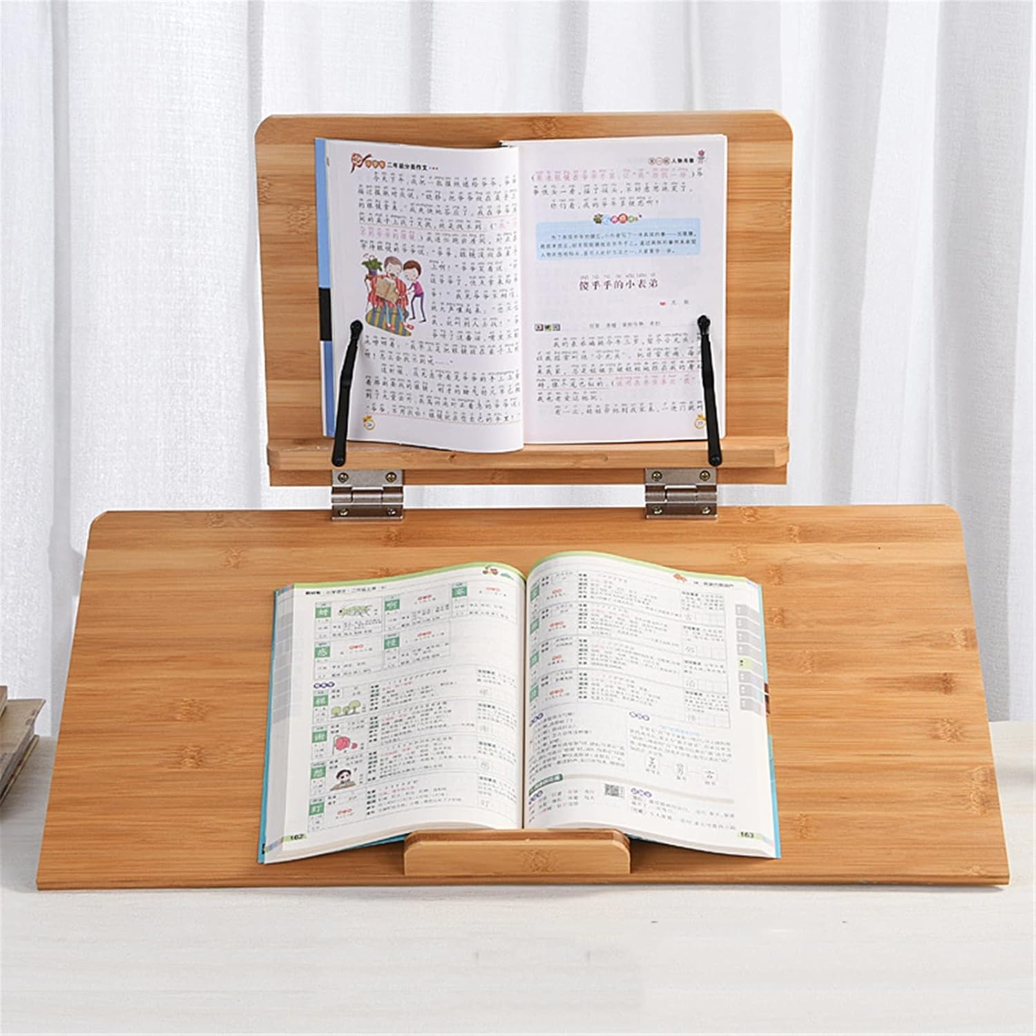 Adjustable Book Stand for Cookbooks Tablets and Magazines