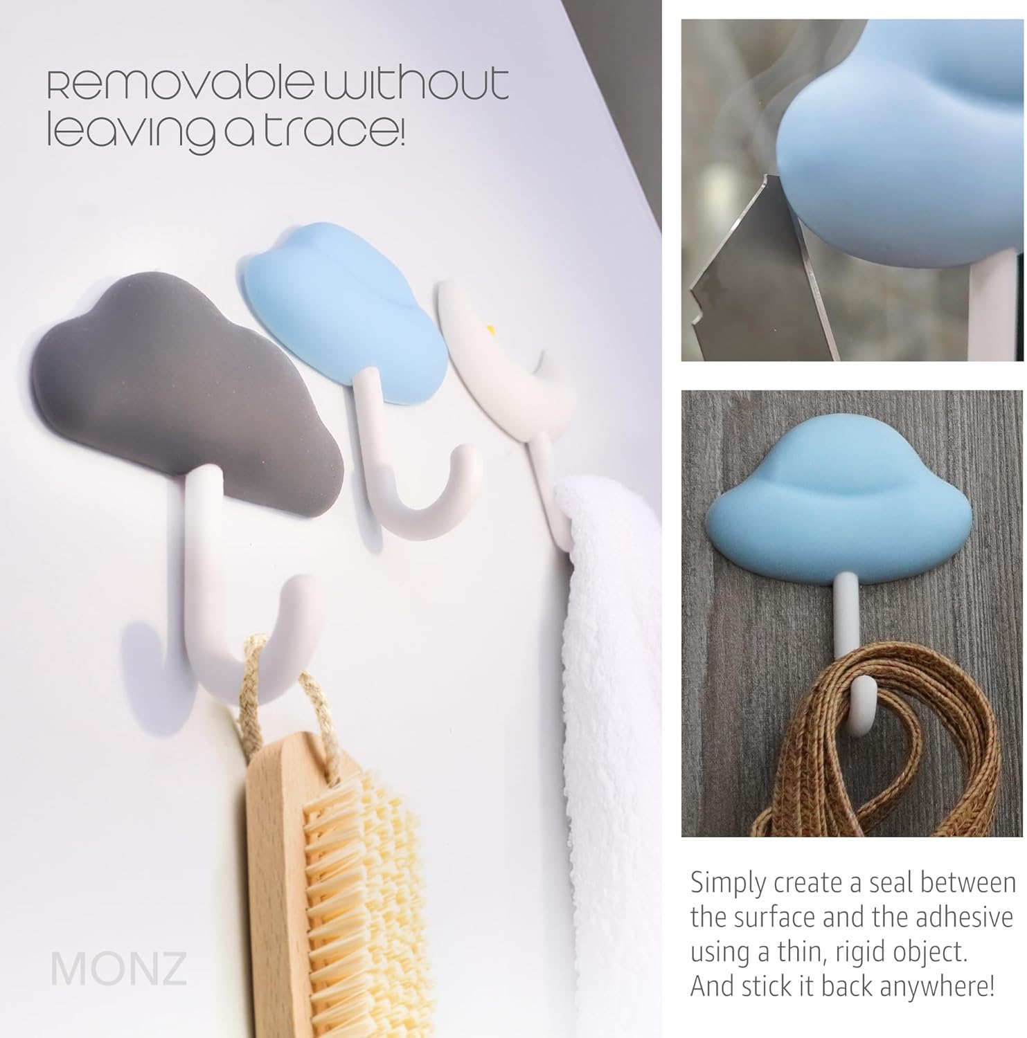 Monz Cute Hooks for Kids Room and Bathroom 1