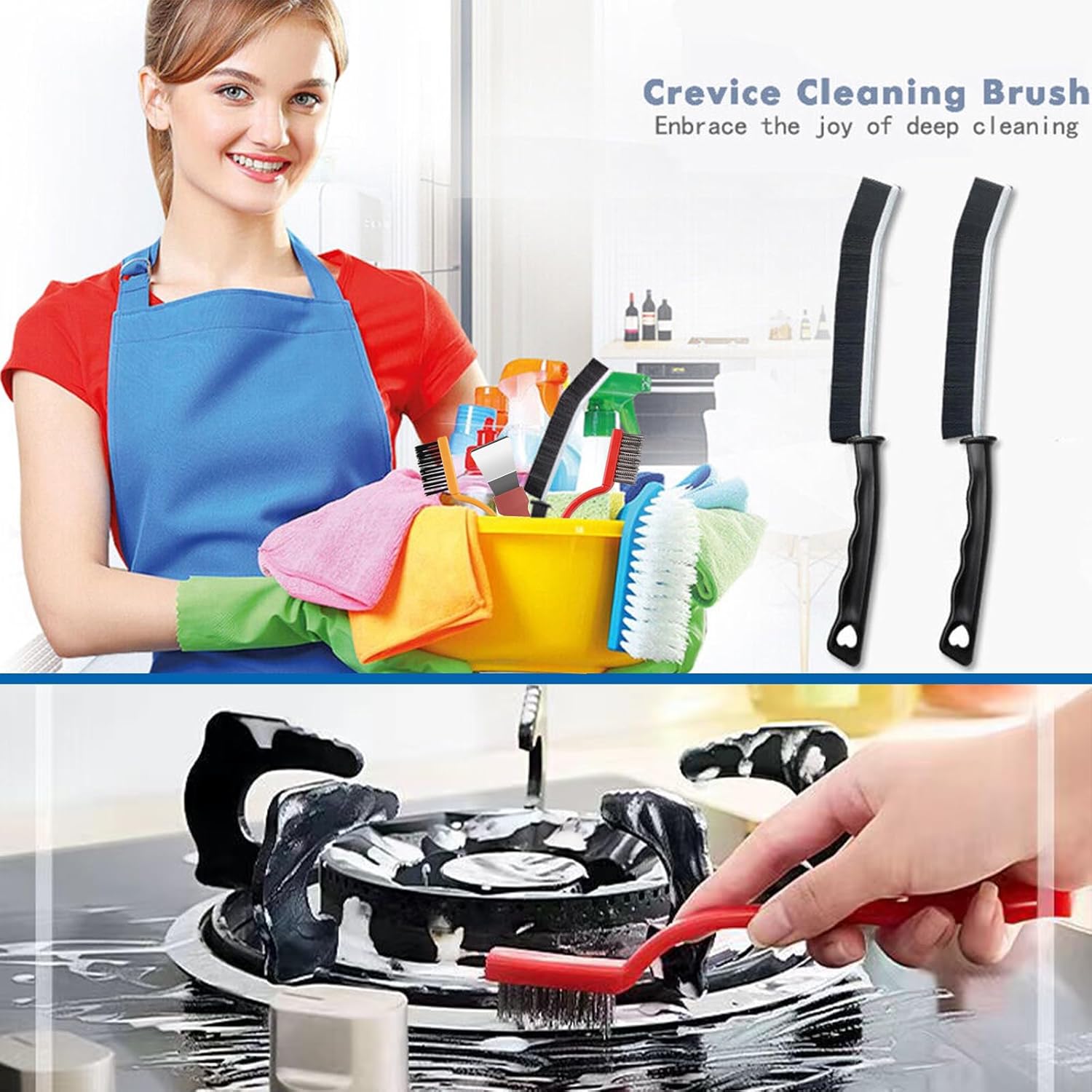 FXHDC-M 7pcs Hard Bristle Crevice Cleaning Brush Set