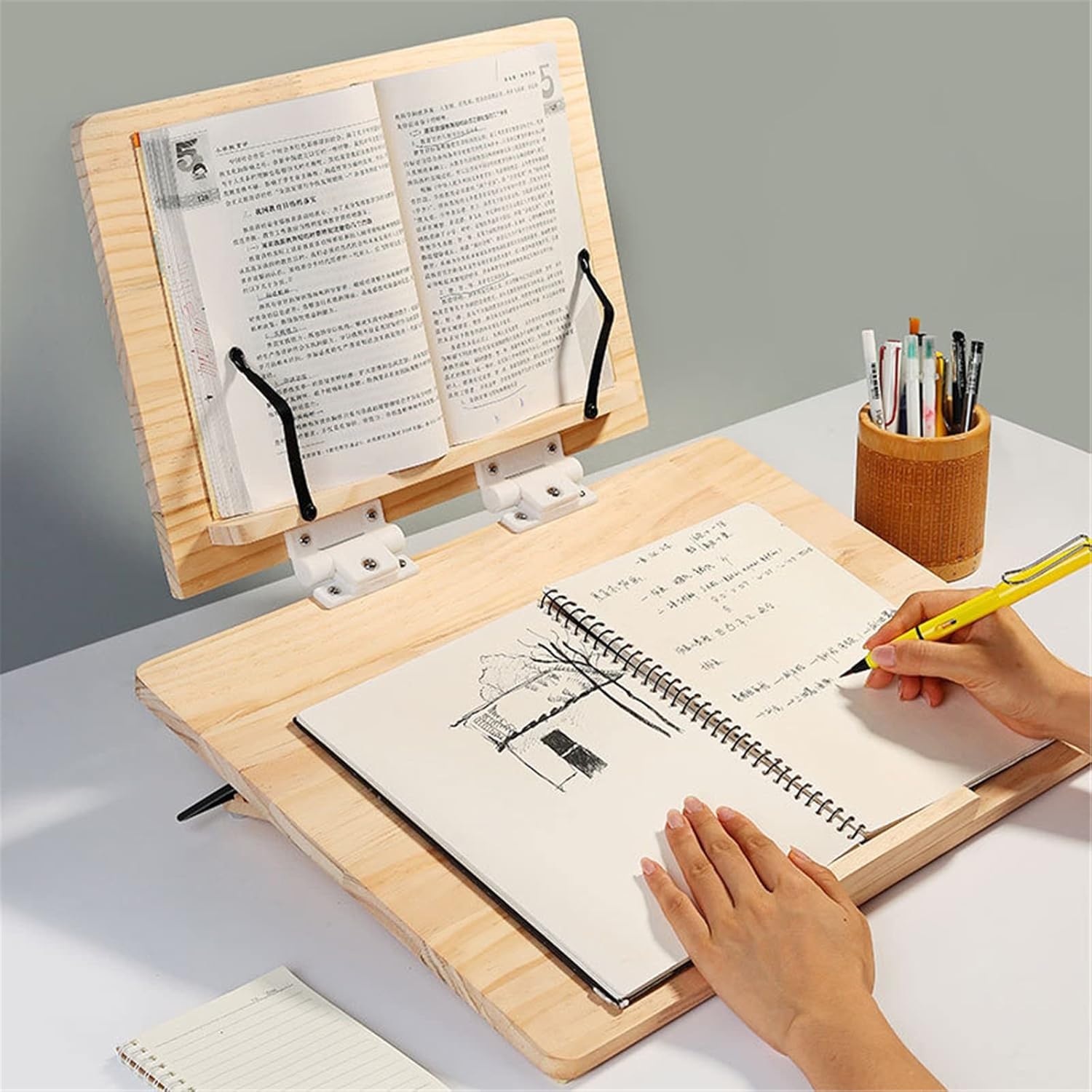 Adjustable Book Stand for Cookbooks and Recipes 1