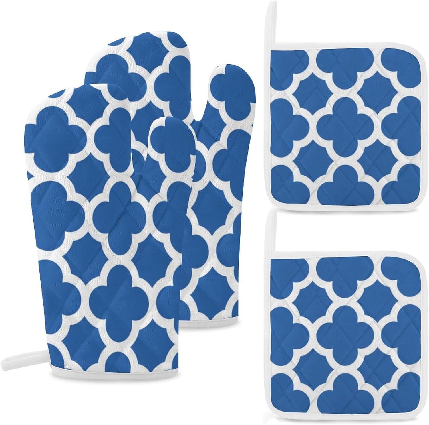 Curdesi 4PCS Oven Mitts and Pot Holders Set 1