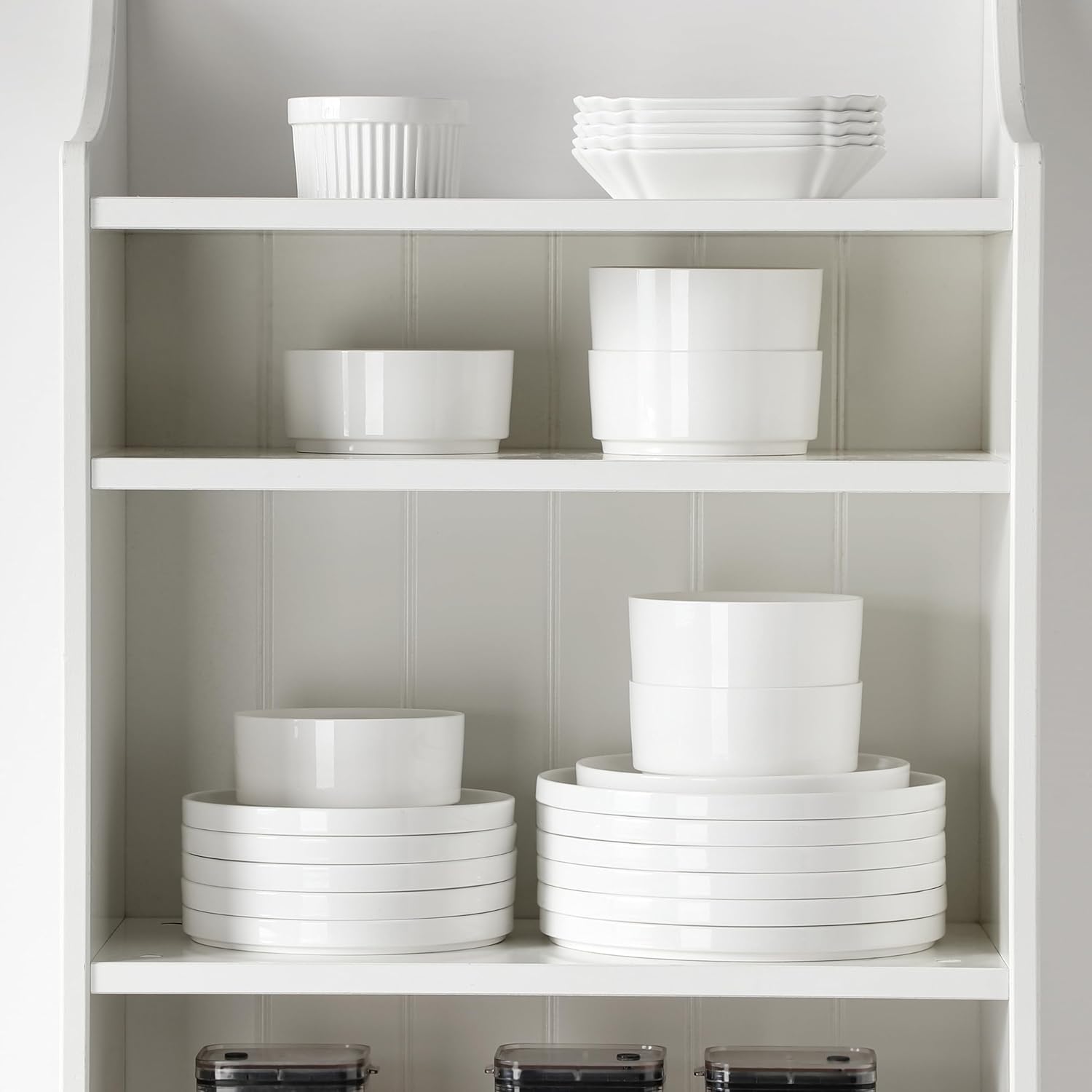 MALACASA 18Pcs LEAD-FREE Dinnerware Set for 6