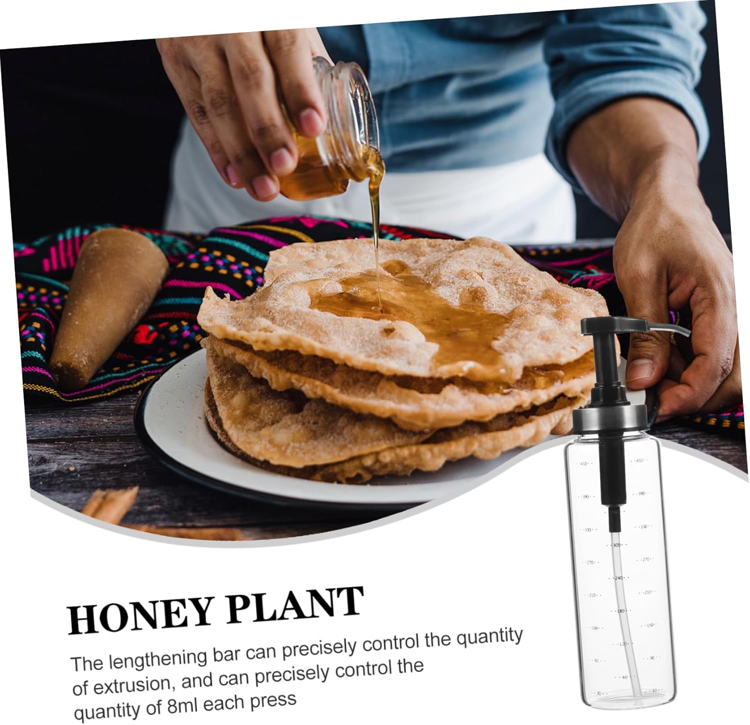 500ml Glass Stainless Steel Squeeze Sauce Bottle