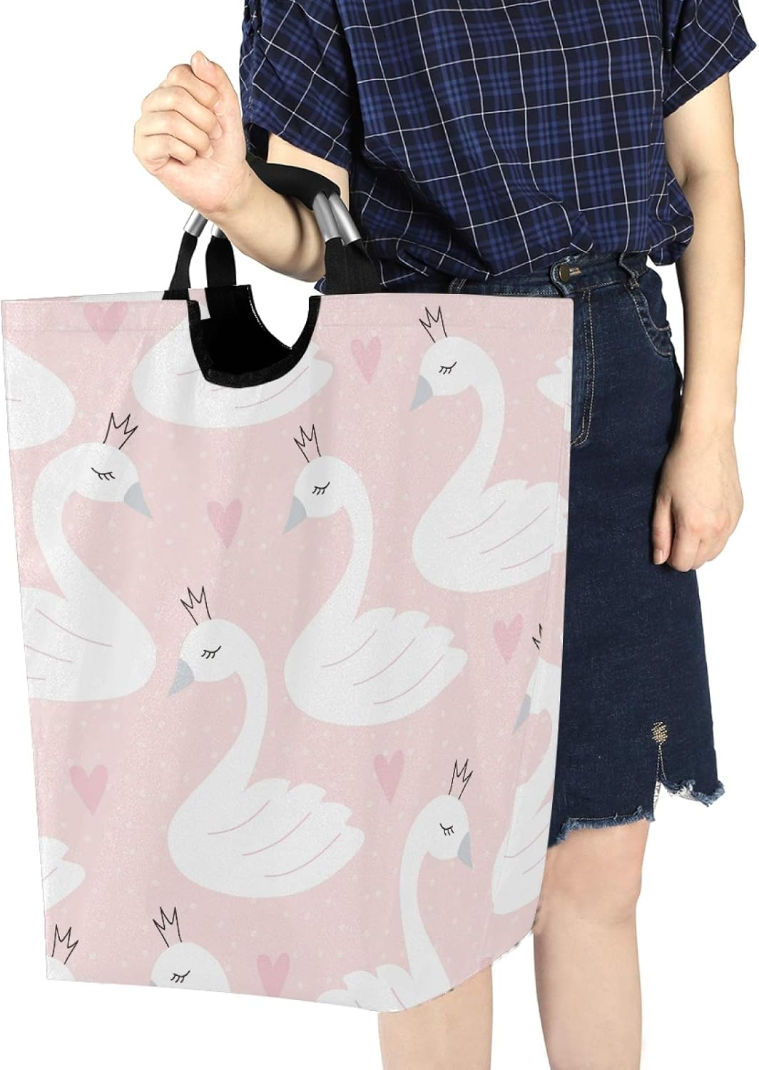 Susiyo Swan Princess Foldable Laundry Basket