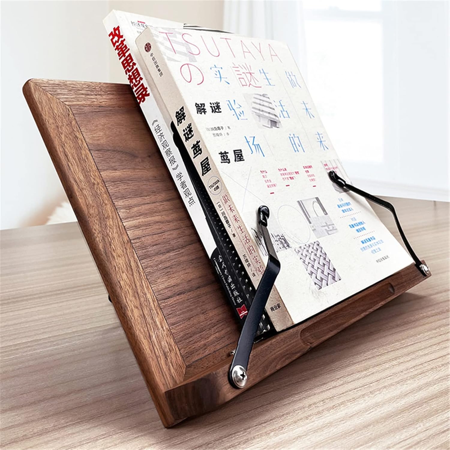 Foldable Book Stand for Cookbook Tablet and Sheet Music