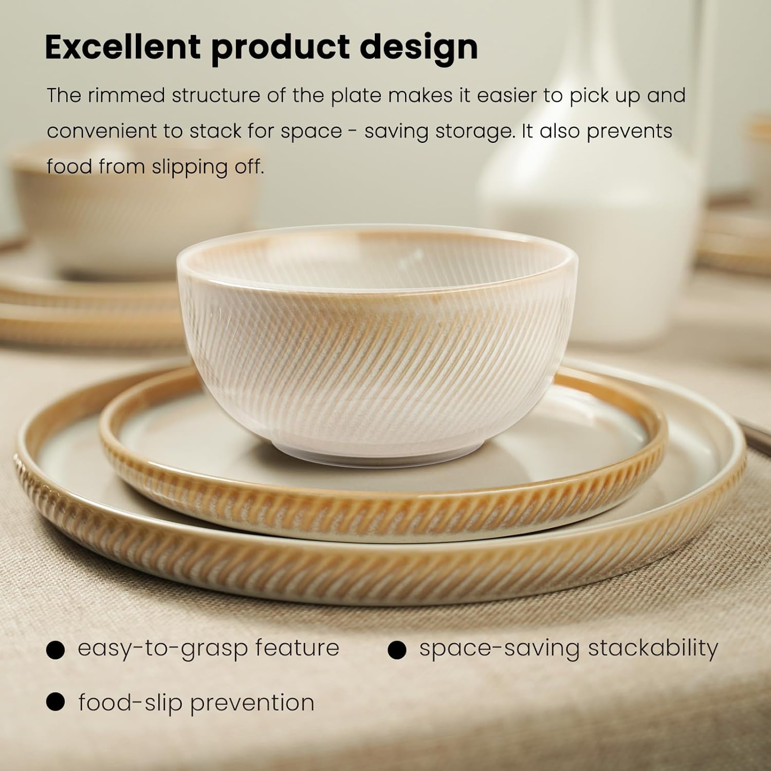 Metflavor Earthsong Dinnerware Set 24-Piece