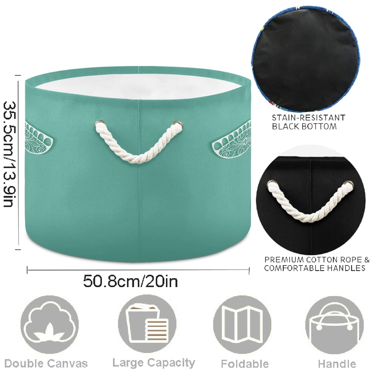 visesunny Collapsible Laundry Basket with Turtle Design