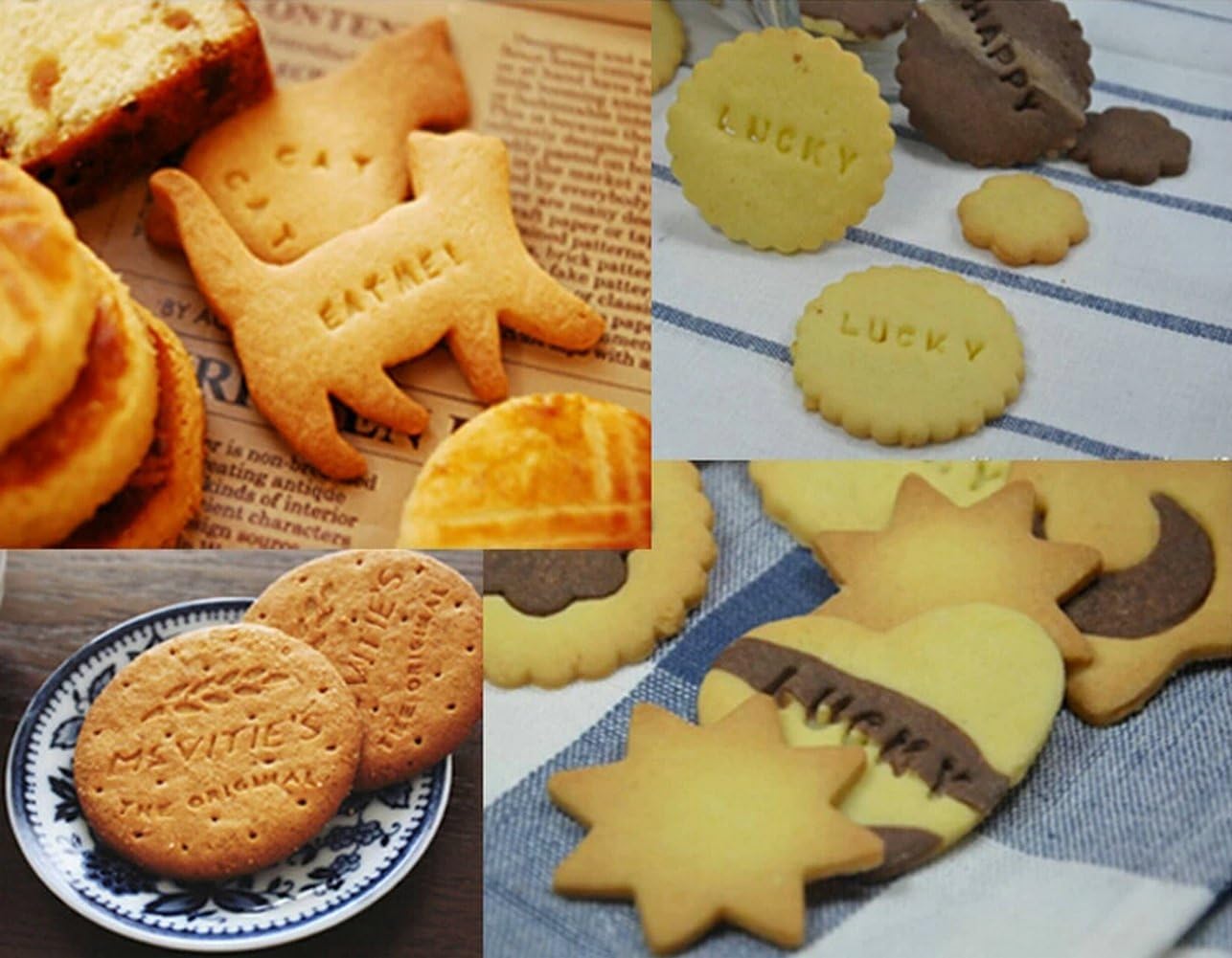 Gracelife 73 pcs Biscuit Fondant Cookie Stamp Cutter Set