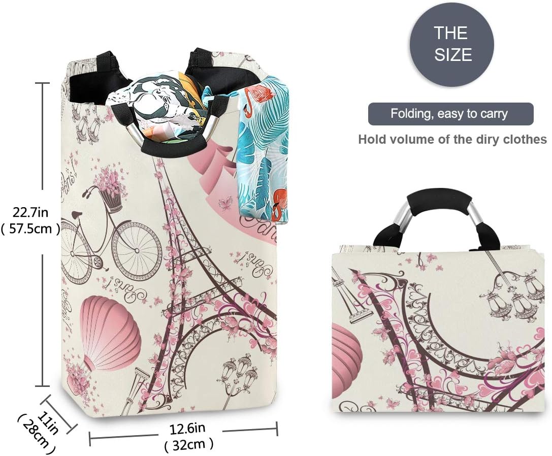 Susiyo Foldable Laundry Basket with Handles for Home Storage