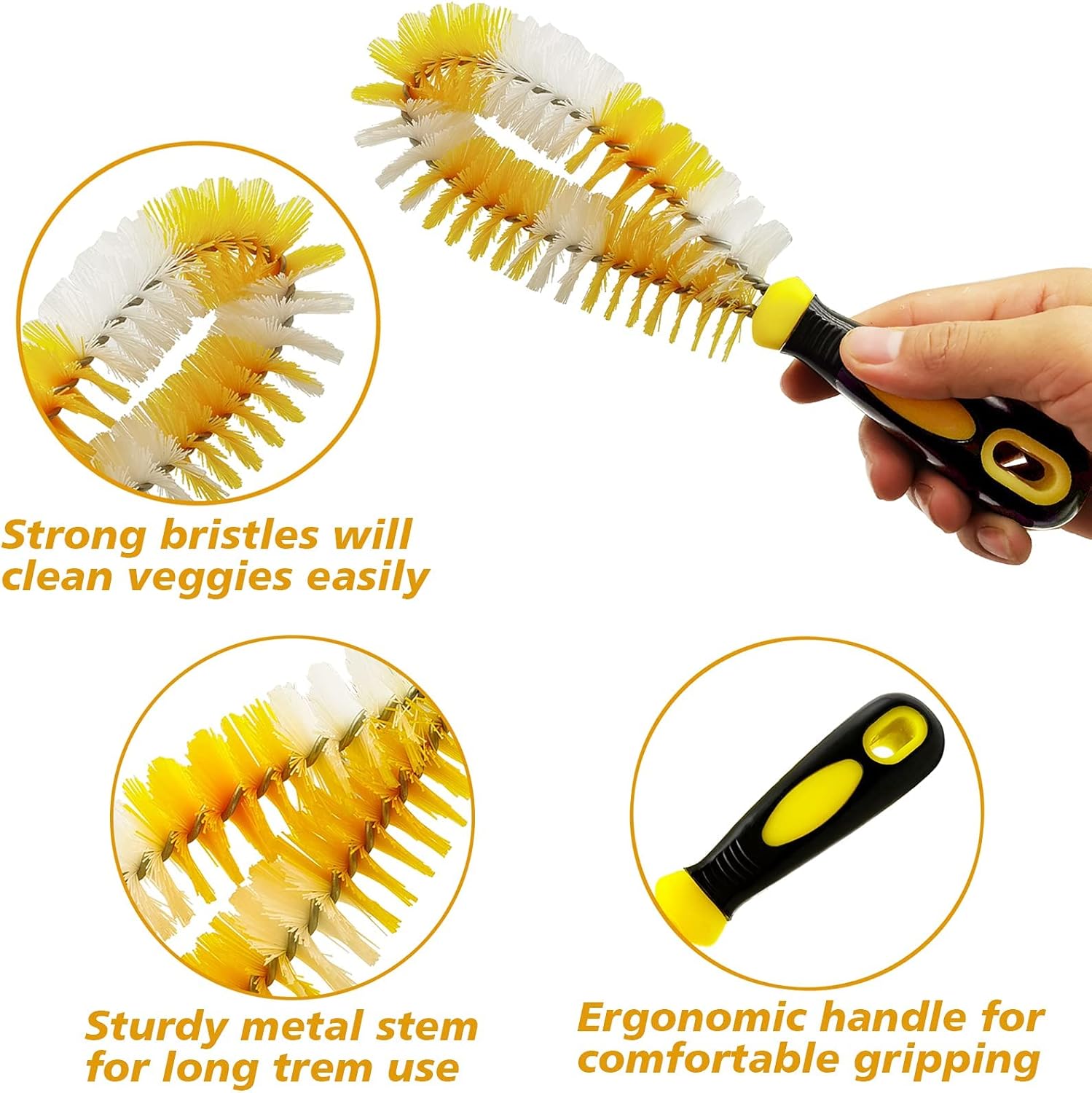 DOMUEN Corn Silk Remover Brush with Handle 1