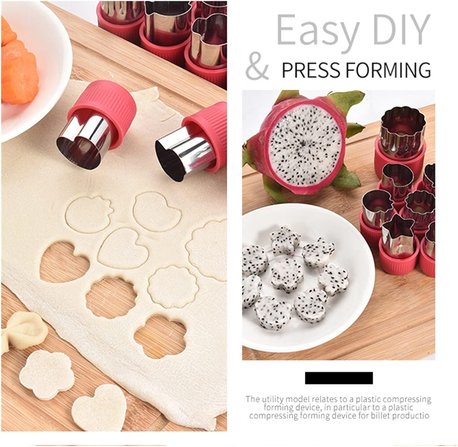 PuciO Cookie Mold Set of 12 Stainless Steel Cutters 1