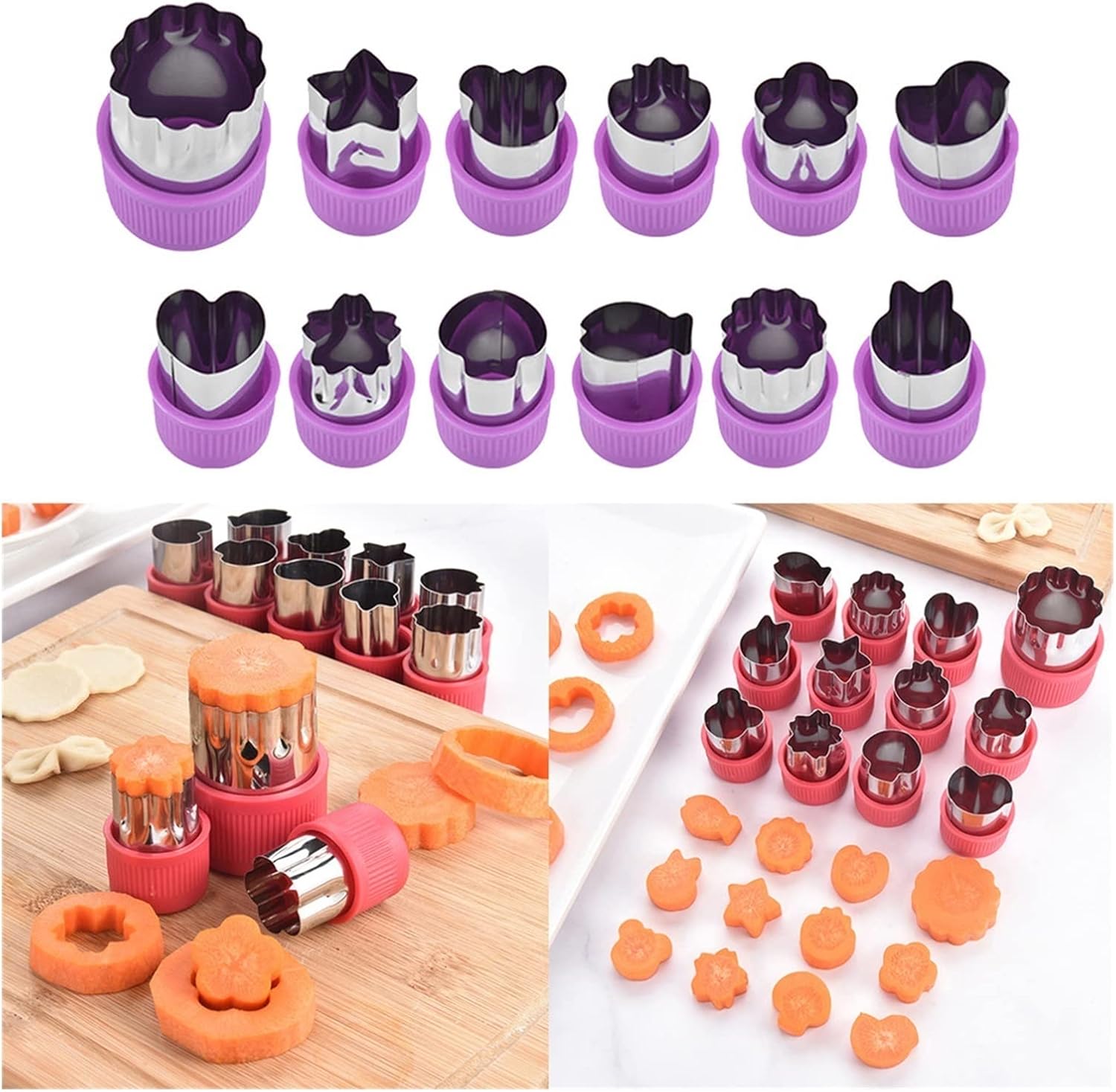 PuciO Cookie Mold Set of 12 Stainless Steel Cutters 1