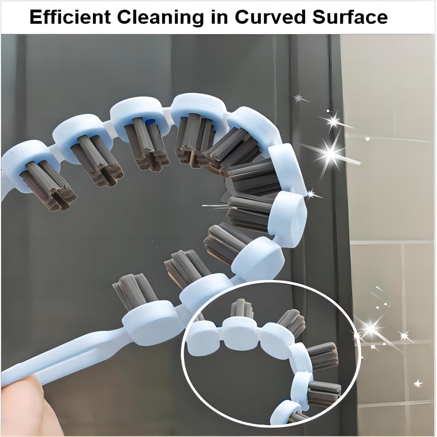 POPGIO 2 Pcs Crevice Flexible Cleaning Brushes 1
