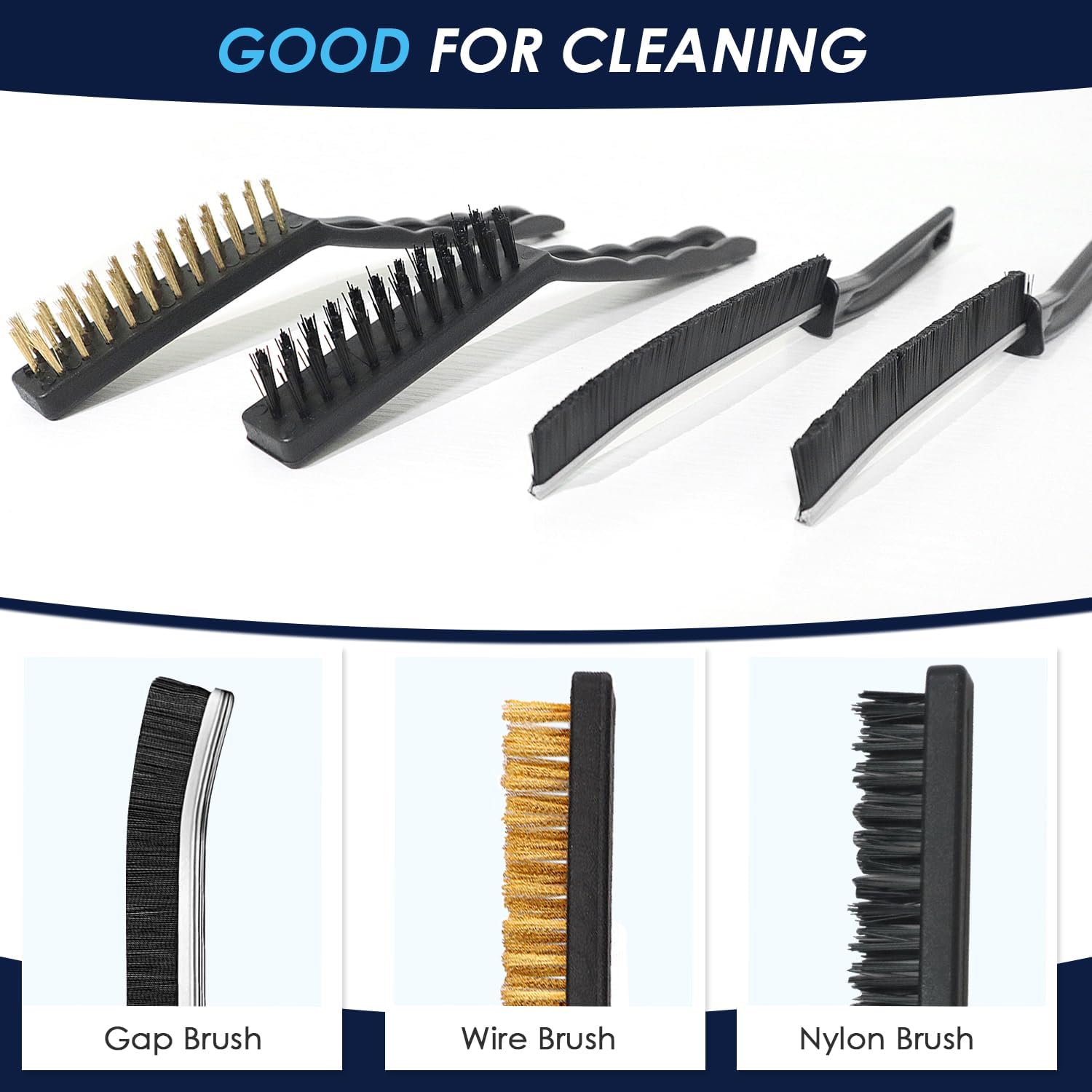 wewnen 4PCS Crevice Cleaning Brush Set