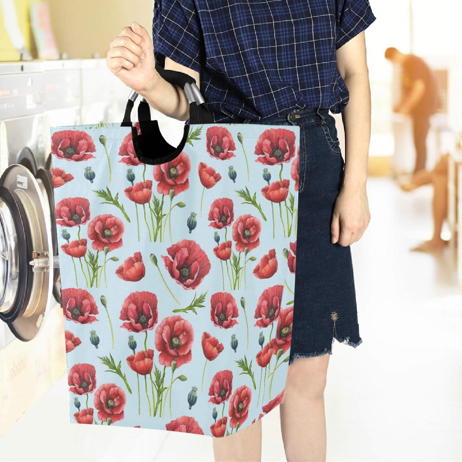 Visesunny Laundry Hamper with Waterproof Oxford Fabric 1