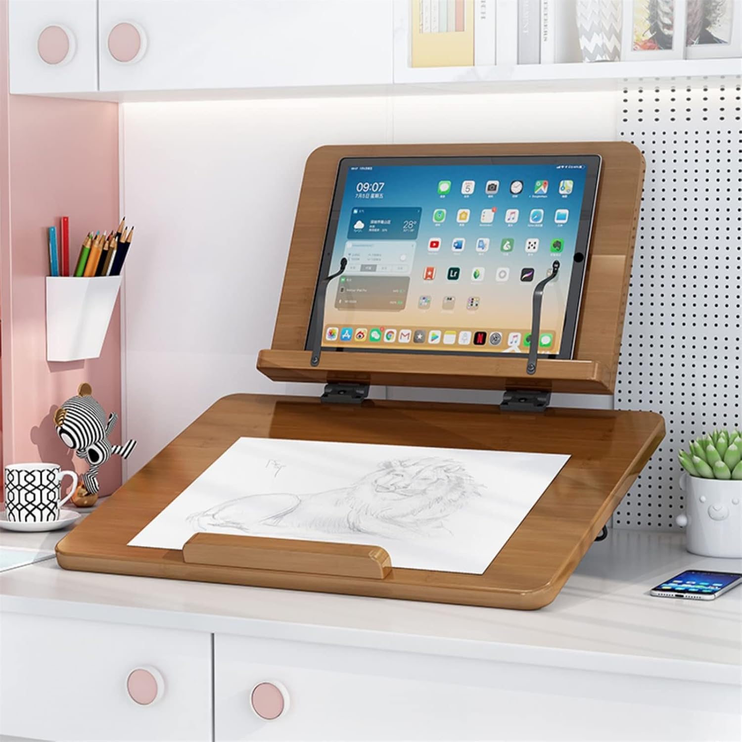 Adjustable Book Stand for Cooking and Reading