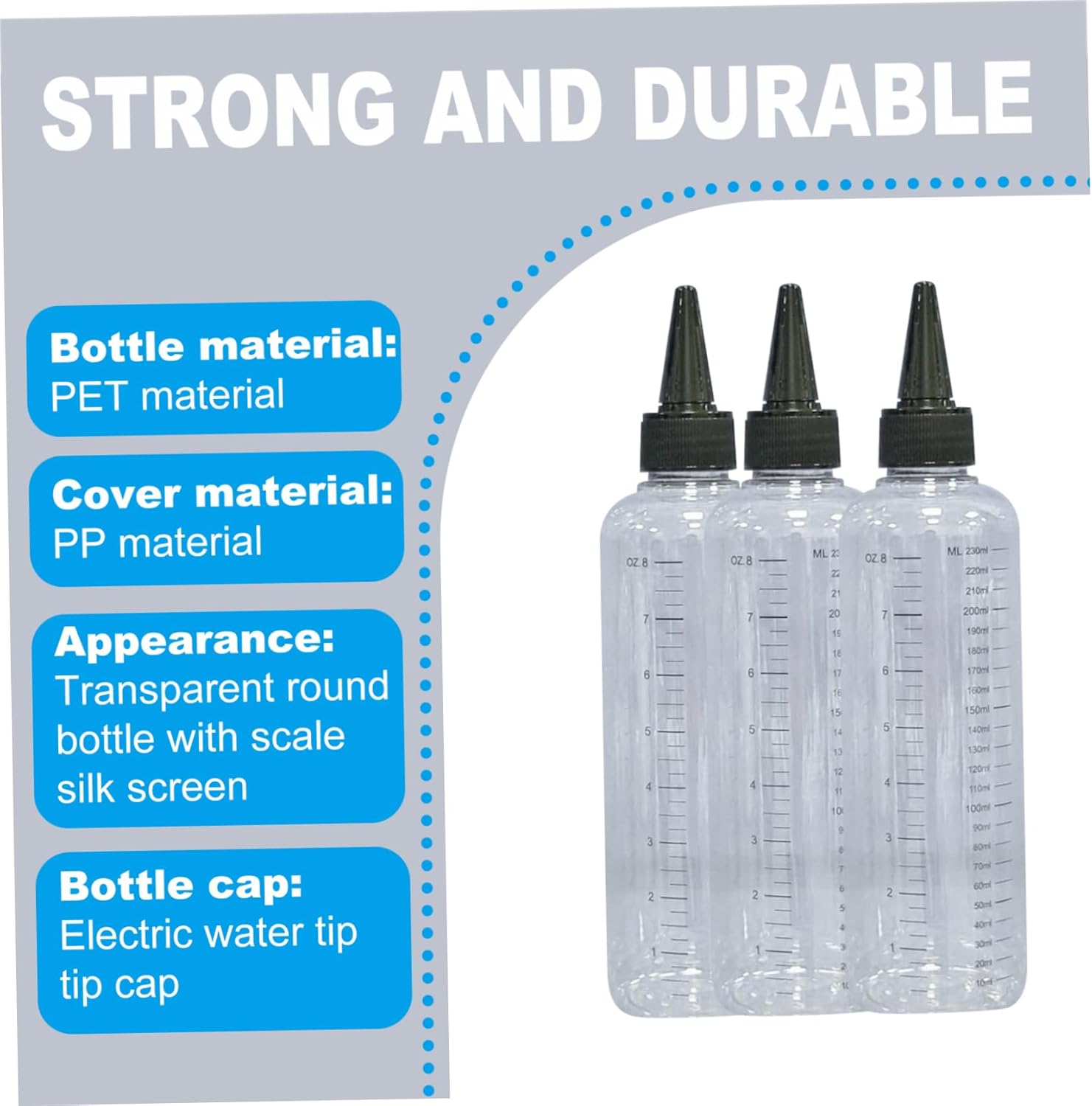 Womsclo 12PCS 250ml Condiment Spray Bottles