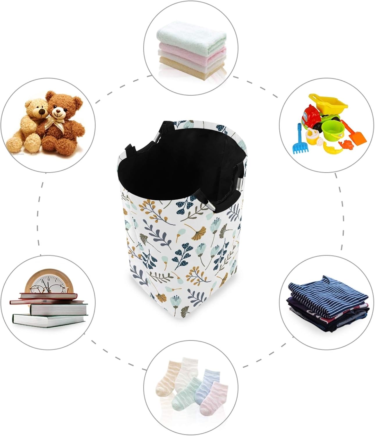 Susiyo Foldable Laundry Basket with Handles and Waterproof Design 1