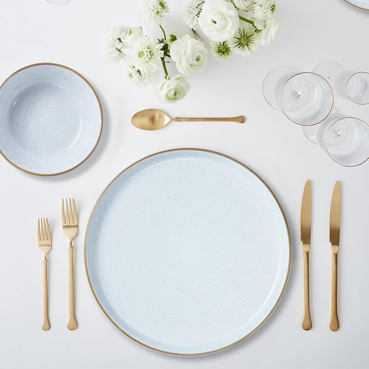 BOLIWANAY 16-Piece Ceramic Dinnerware Set for 4 1