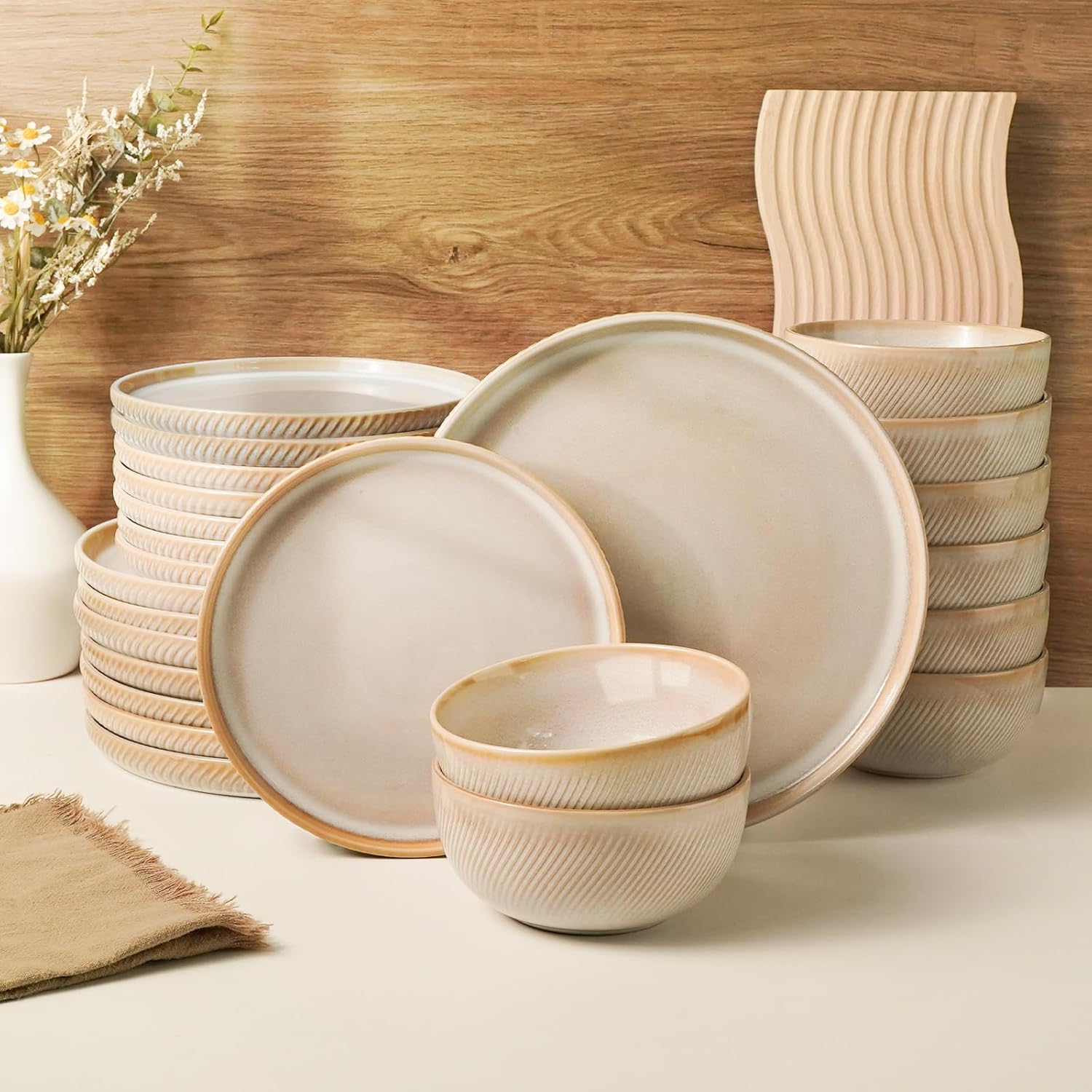 Metflavor Earthsong Dinnerware Set 24-Piece