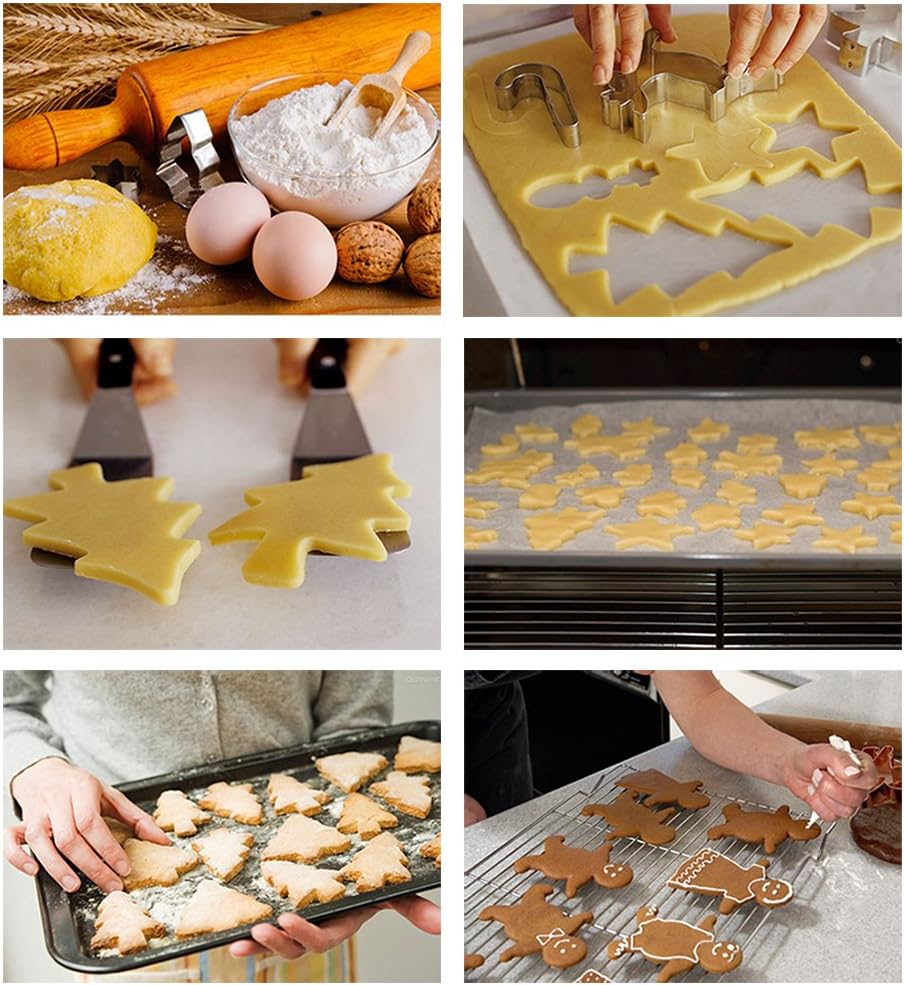 YXChome Christmas Cookie Cutter Set of 10 1
