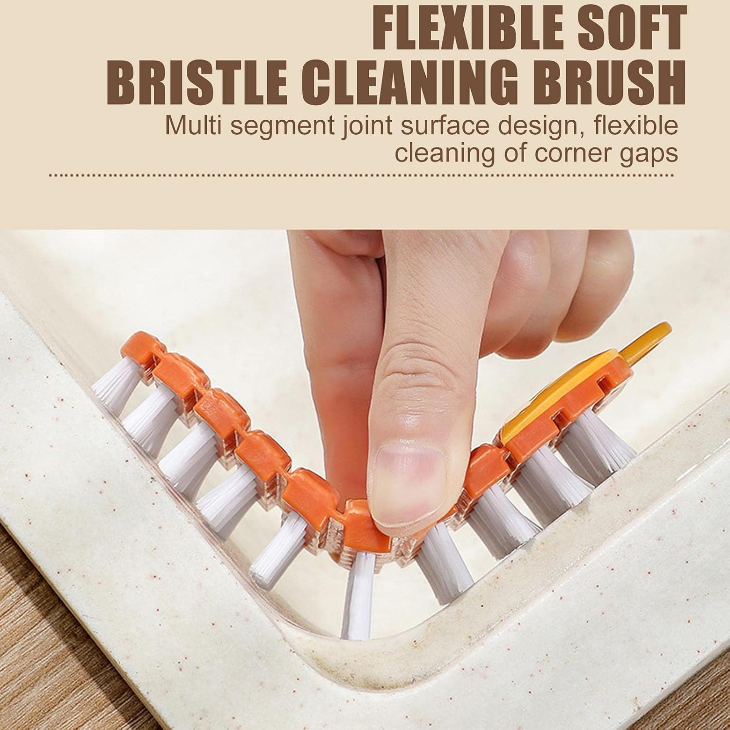 Flexible Fruit Veggie Scrubber Brush for Kitchen Cleaning