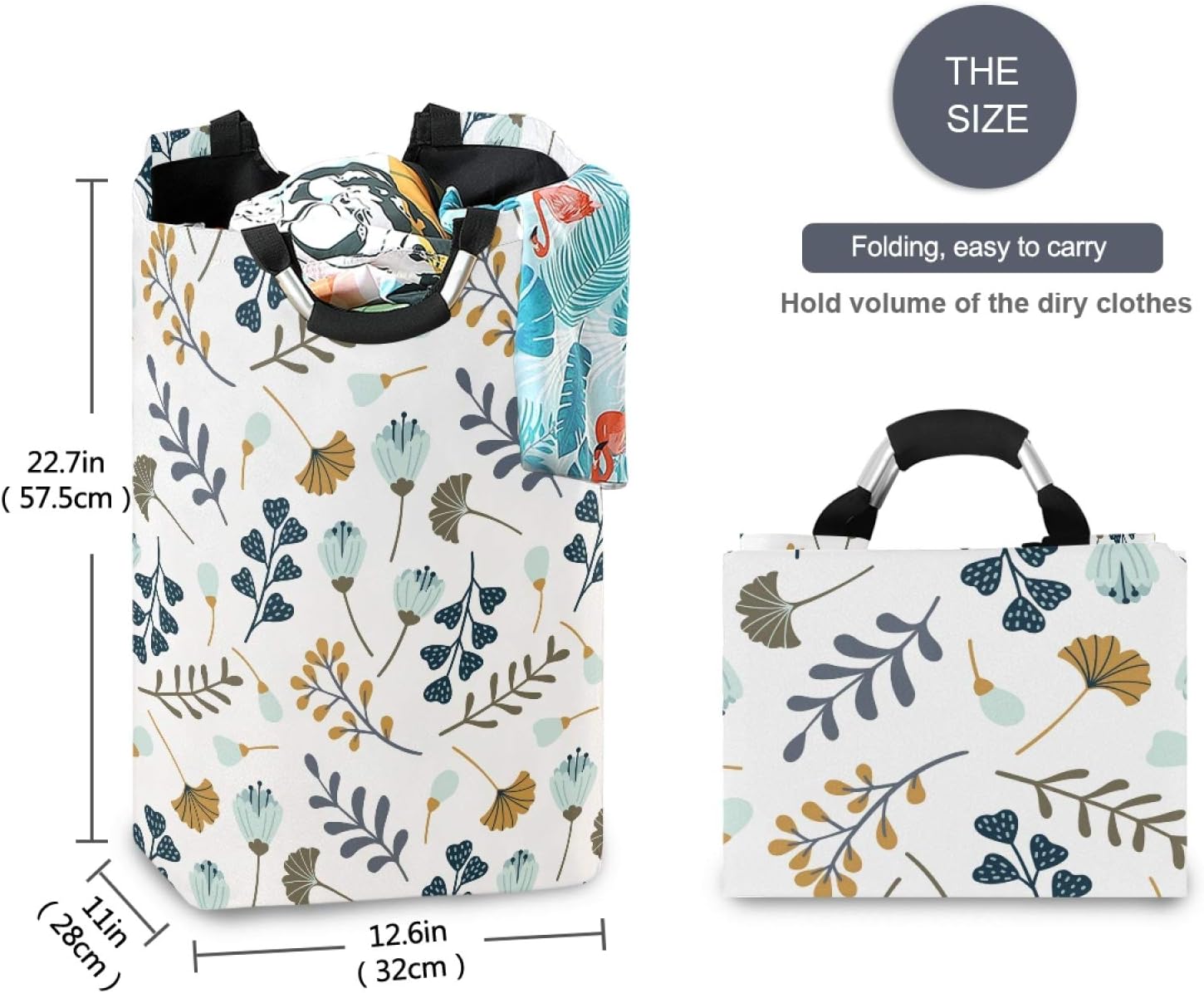 Susiyo Foldable Laundry Basket with Handles and Waterproof Design 1