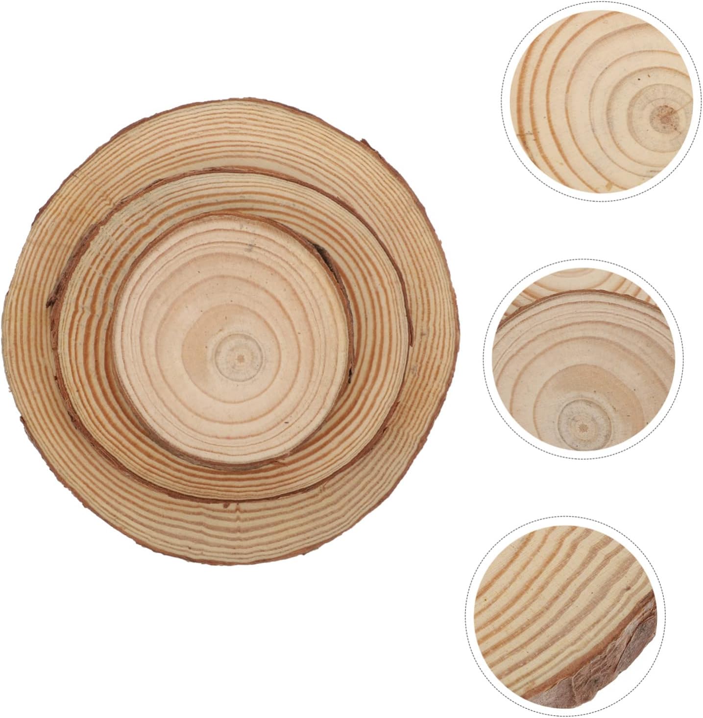 MAGICLULU 9 Pcs Wooden Coasters with Scented Candle Holders
