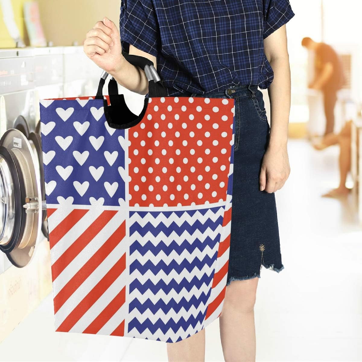 visesunny Foldable Laundry Hamper with Handle