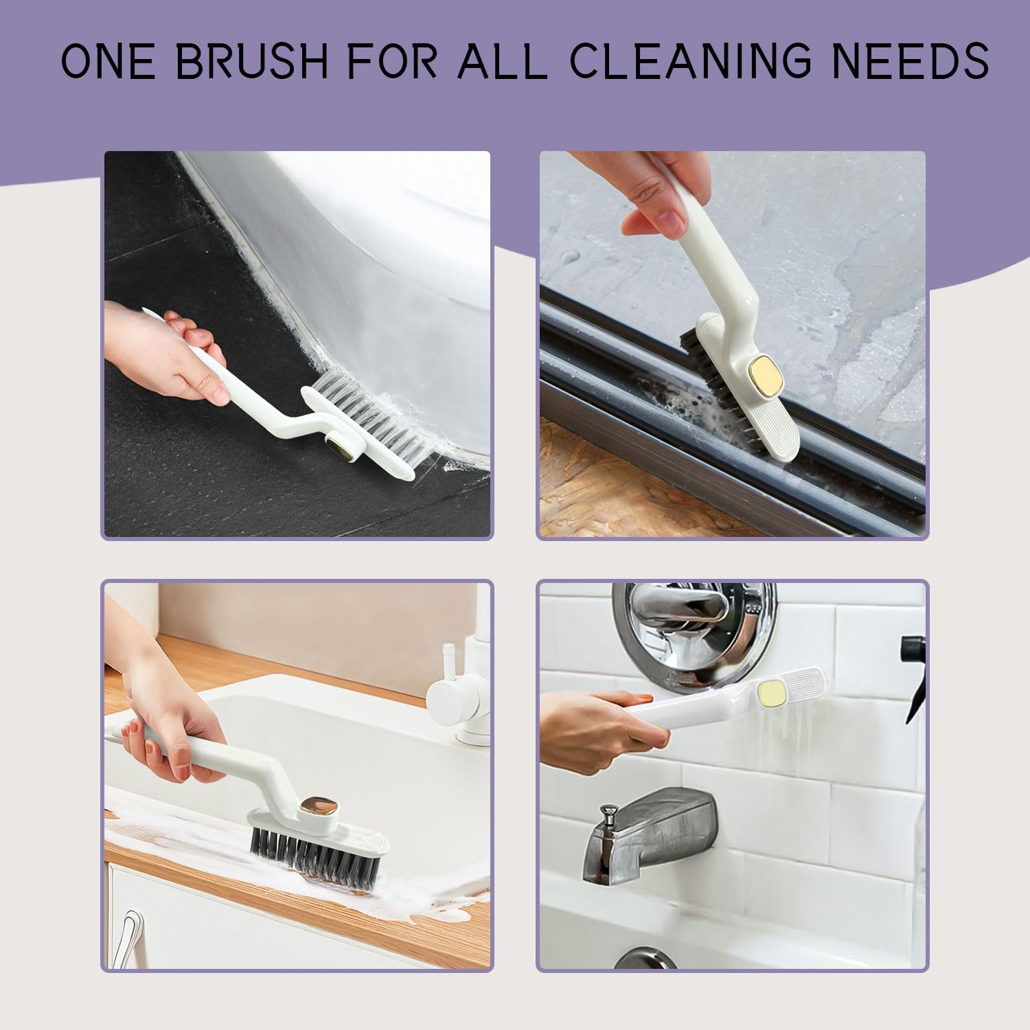 Bozenu 2PCS Rotating Crevice Cleaning Brush