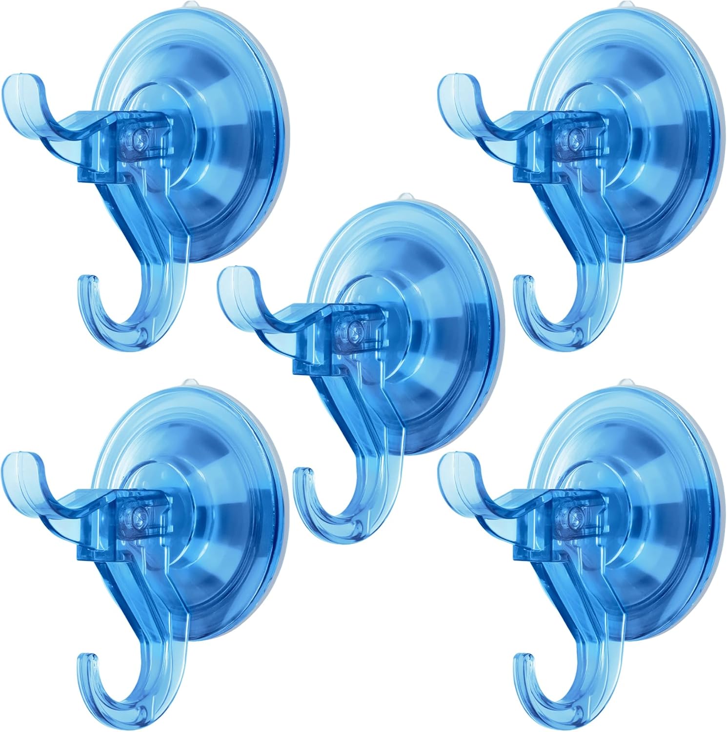Antimbee Suction Hooks 5 Pack - Dual Hooks 11 lbs Capacity