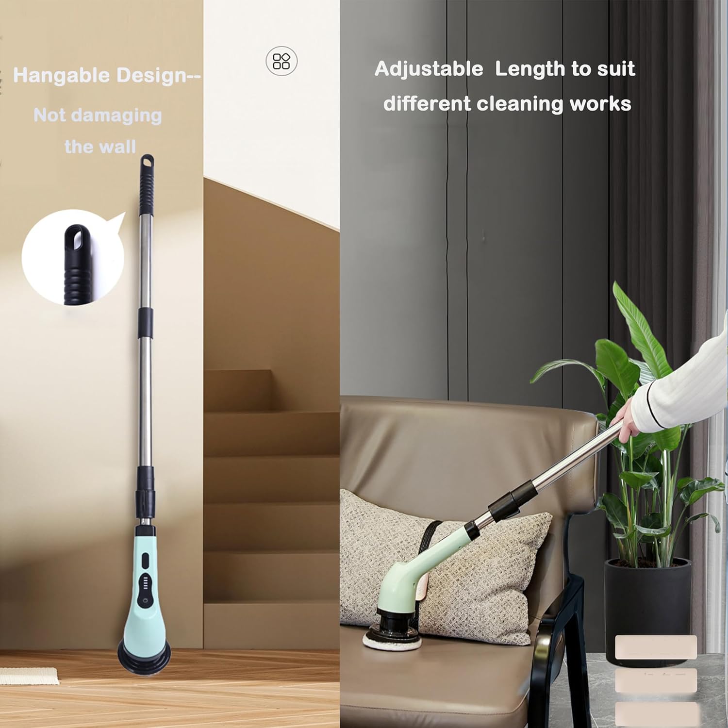 KIRIKIT Electric Spin Scrubber 9 in 1 Cordless
