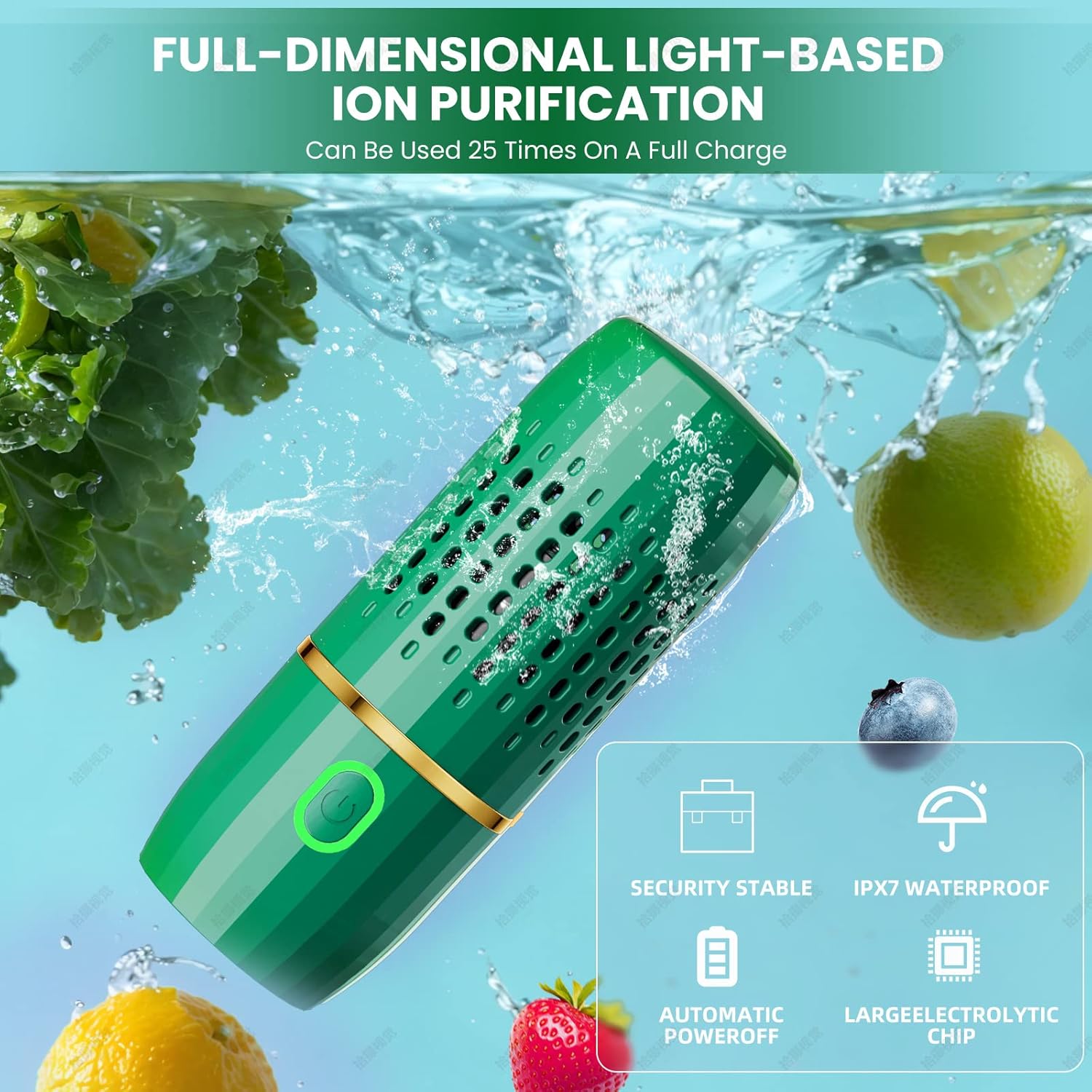 SANBORA Fruit and Vegetable Washing Machine with Ion Purification Technology
